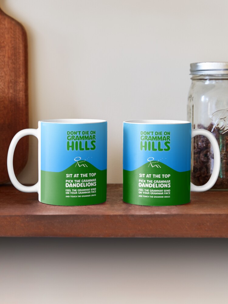 Mugs with the Grammar Hills design